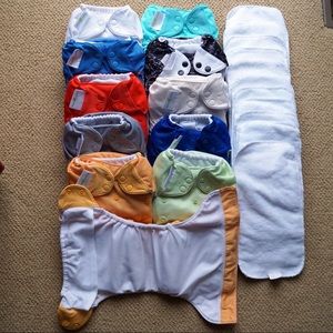 Lot of bumGenius One Size Cloth Diapers 4.0